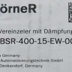 Woerner DBSR-400-15-EW-005, tapón amortiguador neumático