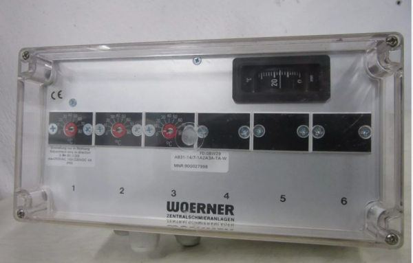 Controlador de temperatura AB31-14/7-1A2A3A-TA-W de Woerner Central Lubrication Systems