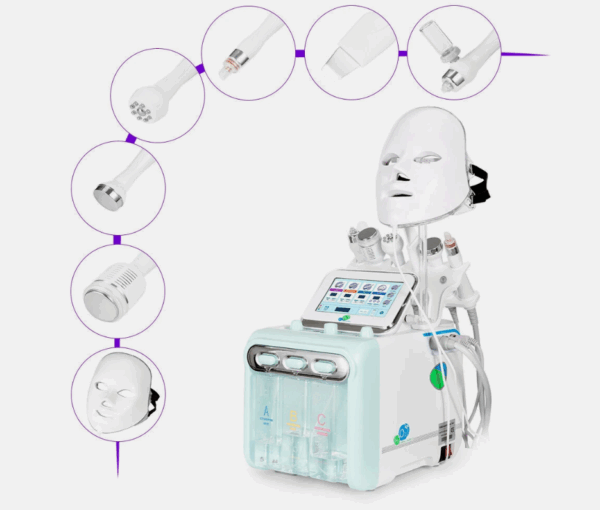 Tratamiento de limpieza facial profunda con succión e hidratación