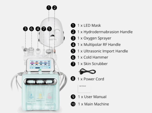 Cliente relajada durante tratamiento facial con hidrofacial 7 en 1.