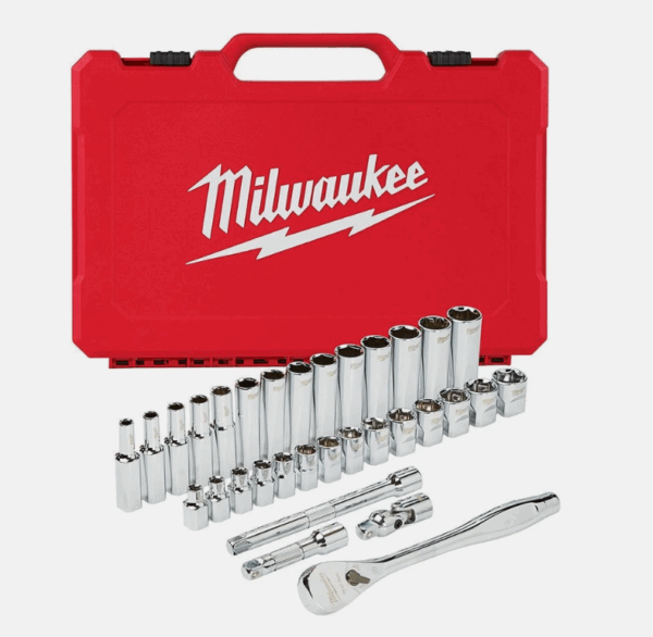 Juego Milwaukee 48-22-9508 completo de 32 piezas métricas 3/8"