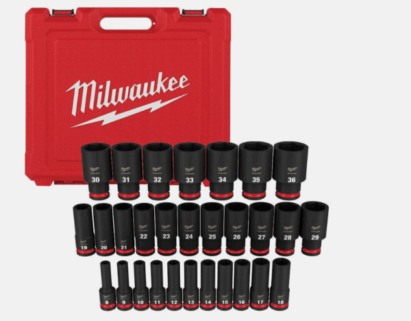 Juego de dados de impacto Milwaukee SHOCKWAVE 49-66-7015 completo