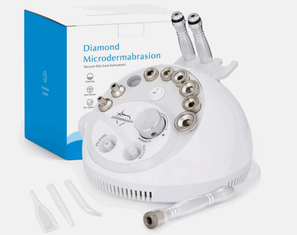 Resultados antes y después de microdermoabrasión facial