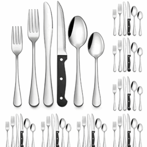 Juego de Cubiertos 48 Piezas Acero Inoxidable – Ideal para  Hogar y ndustrial