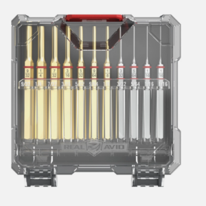 Juego de punzones Real Avid Accu-Punch de 11 piezas en latón y acero