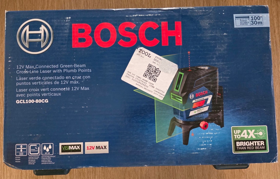 Bosch GCL100-80CG – Láser de líneas verde GCL100-80CG