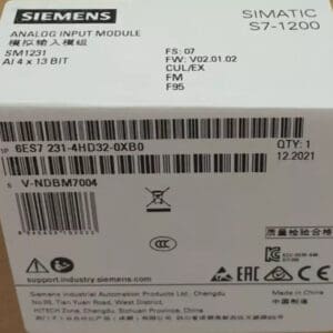 Siemens 6ES7231-4HD32-0XB0 – Módulo SM1231 4 entradas analógicas