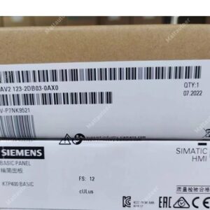 Imagen del Siemens SIMATIC HMI KTP400 Basic 6AV2123-2DB03-0AX0, panel táctil de 4.3 pulgadas con PROFINET para operación de máquinas.