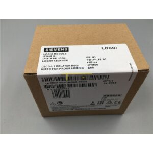 Imagen del Siemens LOGO! 12/24RCE 6ED1052-1MD08-0BA0, módulo lógico programable con pantalla y Ethernet.