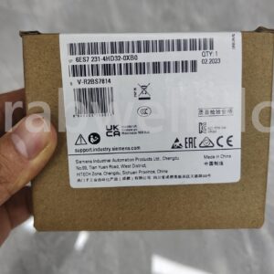 Imagen del Siemens SM 1231 6ES7231-4HD32-0XB0, módulo de 4 entradas analógicas para PLC SIMATIC S7-1200.